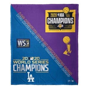NBA Purple and Blue Champions Blanket